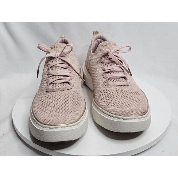 Skechers Stretch Fit Women Size 10 Pink Knit  Running Shoes - Picture 3 of 8